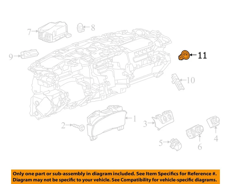Interruptor de encendido compatible con 15-17 ESCALADE 590732 Foto 3 de 4