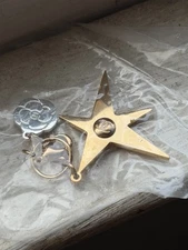 CHANEL Holiday 2025 Camellia Star Comet Charm Keychain Novelty Gold