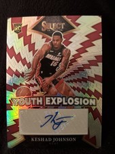 2024-25 Panini Select - Youth Explosion Signatures Keshad Johnson (AU, RC)