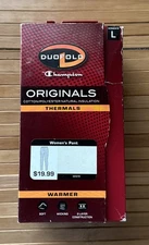 New Champion Duofold Women's Warmer Thermal Baselayer Pants White Large