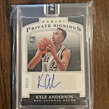 2015 Panini NBA finals Kyle Anderson #KA Autograph 24/25