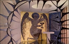 Angel Coventry Cathedral England vintage postcard s247