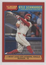 2025 Topps Heritage Record Breakers Red Border Kyle Schwarber #2 1i3j