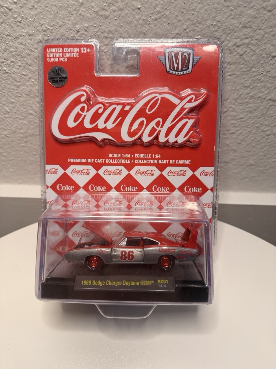 M2 Machines Coca-Cola RC01 1969 Dodge Charger Daytona Hemi Raw