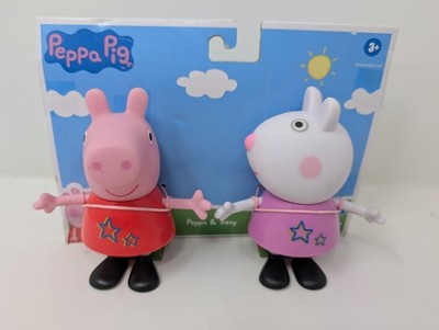 Peppa Pig And Suzy Sheep Set Of 2 , 5 Inches Tall Plastic Figure Toys- NEW
