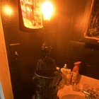 Green Glazed Ceramic Figural Table Lamp w/ Drum Shade Knob Control Corded — photo 6