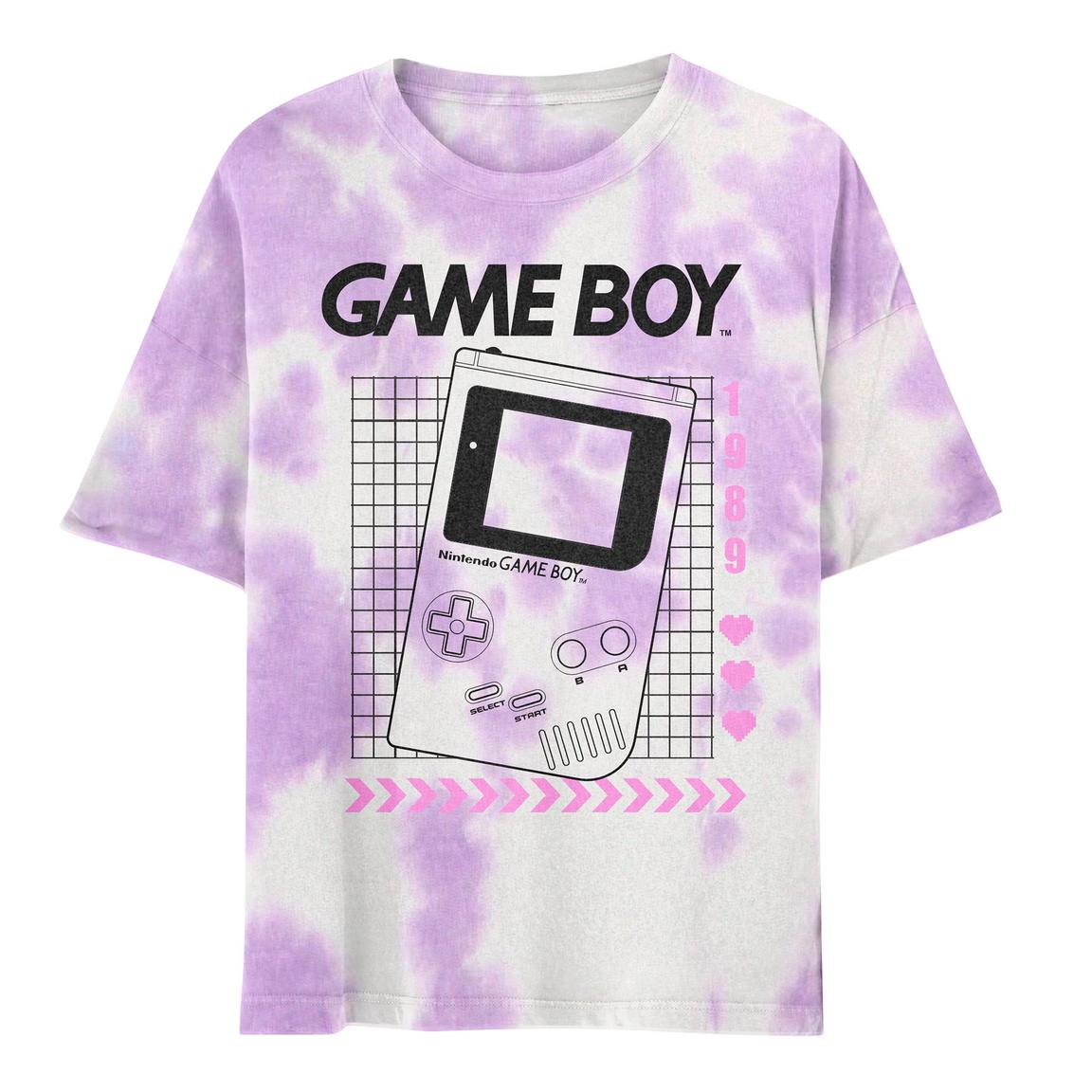 Game Boy Tie Dye SHIRT purple official Game MERCH retro nintendo