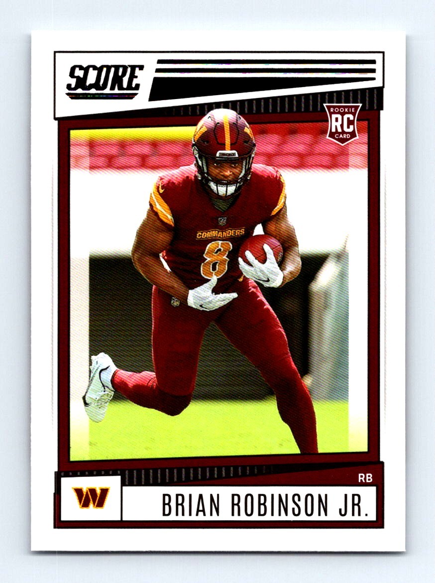 #338 2022 Score  Brian Robinson Jr. RC Washington Commanders