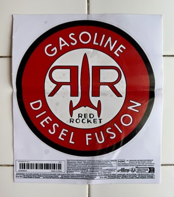 FALLOUT-Red Rocket Fuel Large 8  Vinyl Decal In-Game Collectible Memorabilia