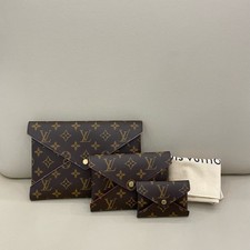 Louis Vuitton Classic Monogram 3-in-1 Envelope Clutch Bag For Women