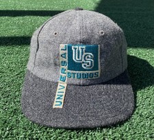 VTG 90's Universal Studios Wool Embroidered Snapback Hat USA Made