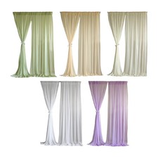 Backdrop Curtains Wedding Decoration Photography Soft 2 Panels Backdrop Drapes