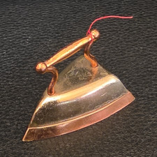 Small Brass Iron-Shaped Bell Ornament Decorative Bell for Collection of Bells