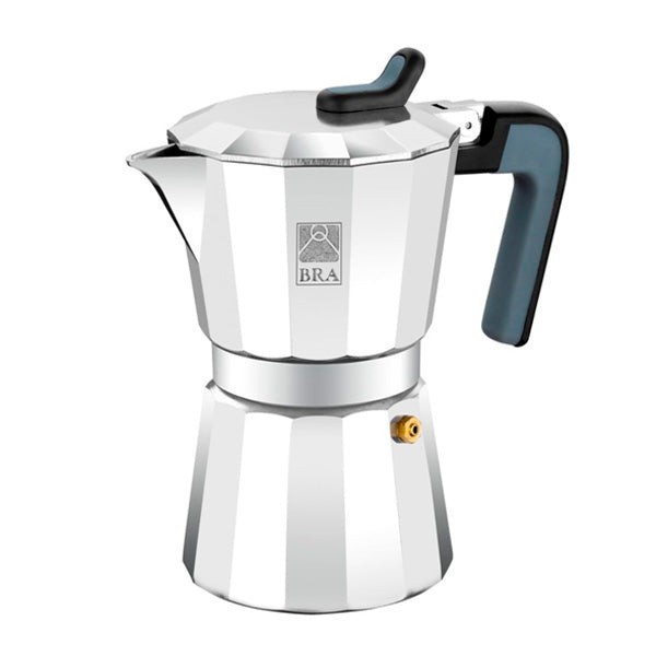 Cafetera italiana de aluminio para 6 tazas | BRA Deluxe