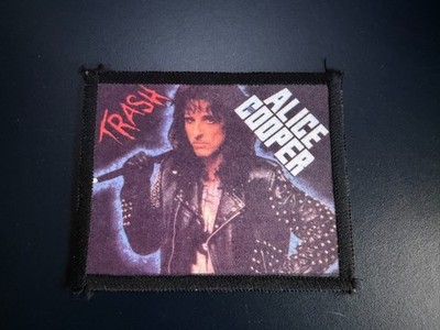 Alice Cooper Trash Cloth Patch   Vintage Rock / Metal   Very Rare