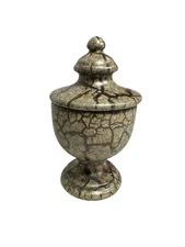 vintage brown dish bowl with lid home decor