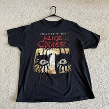 Vintage 2016 Spend the Night with Alice Cooper Tour T -Shirt Size XL