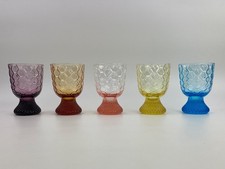 RARO IVV calice vintage piedi bicchieri fatti a mano Italia 5 colori a scelta