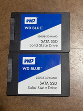 Lot of 2 WD Blue 250GB Internal SSD Used, Wiped, Tested