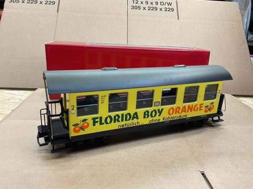 LGB SPUR G PERSONENWAGEN WAGGON DB GELB FLORIDA JUNGE ORANGE 3072 SCHÖN! | Zustand: Used
