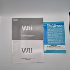 Nintendo Wii Console Operations Manuals  System Set Up Booklets Quick Start
