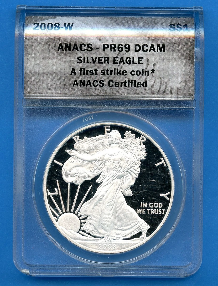 2008年 シルバーイーグル銀貨 1oz APMEX Buy 2008-W 1 oz Proof American Silver Eagle (w/Box & COA) | APMEX