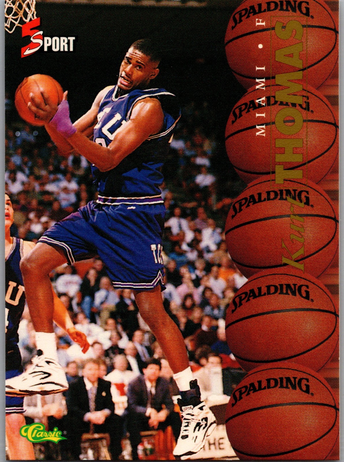 1995 Classic Five Sport #9 Kurt Thomas RC Rookie Card