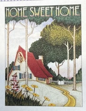 Mary Engelbreit Handmade Magnet-Home Sweet Home 