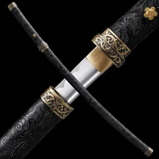 Handmade Full Tang Japanese Samurai Katana Sword 1095 Carbon Steel Sharp