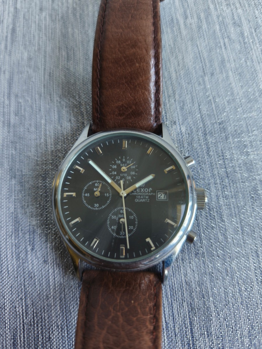 Armband-Uhr Chronograph Lexor 10ATM Quarz 8570/lll Die Uhr