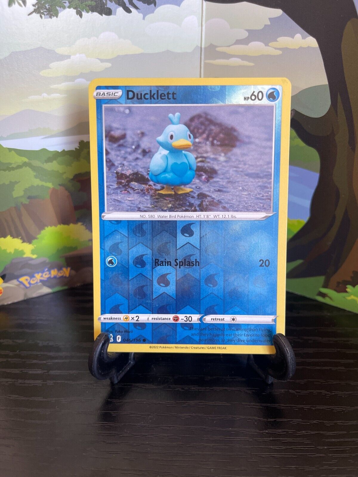 Ducklett 046/196 - Lost Origin - Reverse Holo - Common - Pokemon Card TCG - LP