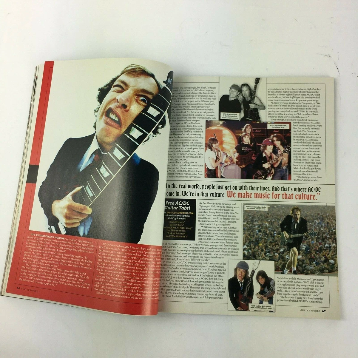2001 Guitar Player Magazine AC/DC Is Rock & Roll! Oasis David.