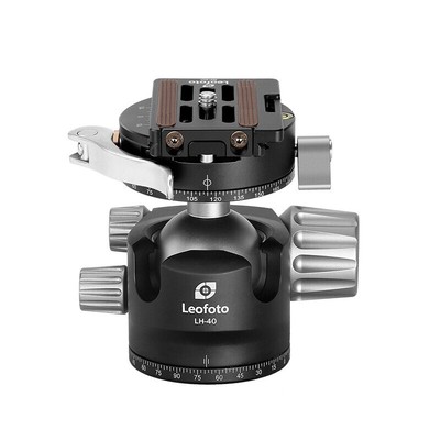 Leofoto Stativ-Kugelkopf LH-40PCL, Dual-Panoramafunktion + Schnellwechselplatte 