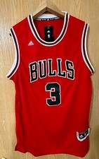 Dwyane Wade Adidas Rev 30 Bulls Jersey Size S XXL  Mens