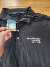 Rare Evan Williams Cherry Reserve Whiskey Bourbon XL Employee Polo Shirt