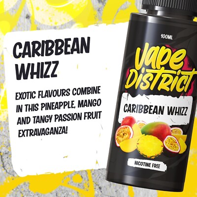 vape district vape liquid Vape District Vape Liquids 5 x 100ml Watermelon Ice + Pink Lemon Ice + Kiwi  Passionfruit main image 0