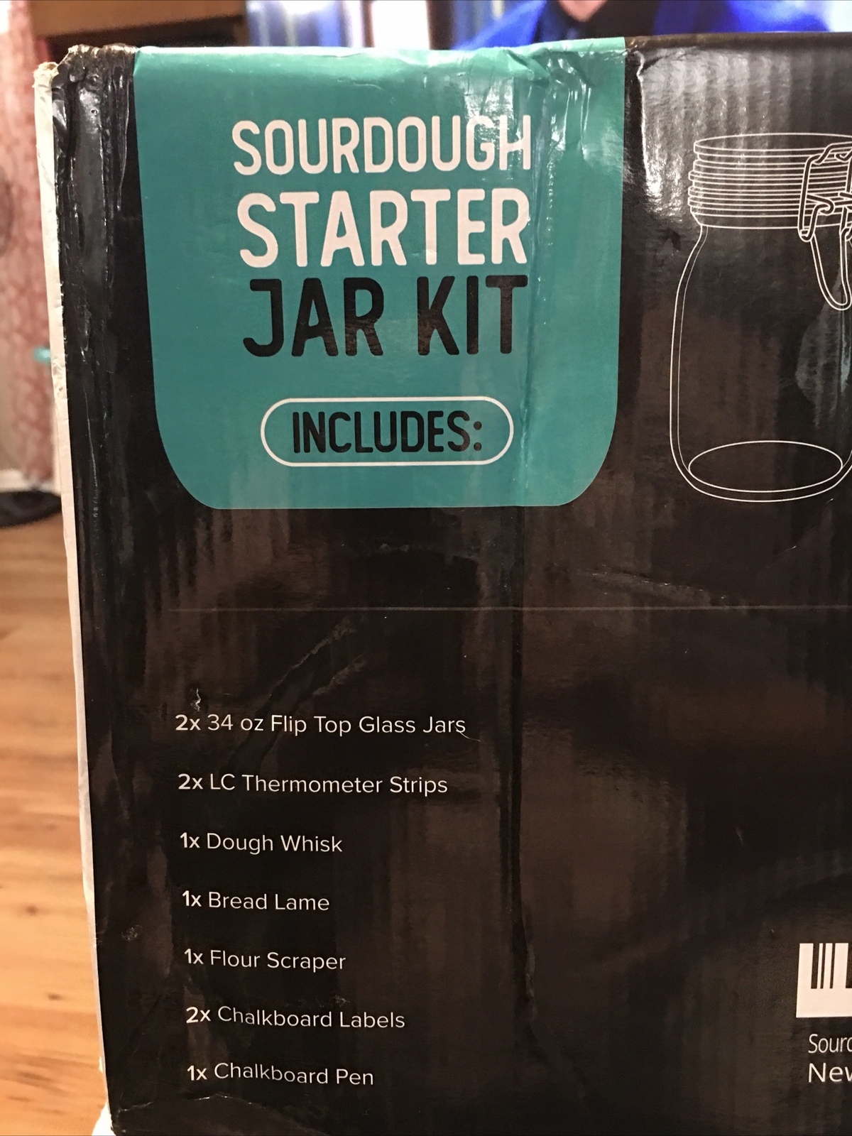 Sourdough Starter Jar Kit, 2Pack, 34 Oz. Airtight Glass Jars for Sourdough Star eBay