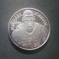 Michael Jordan USA Basketball 1 Ounce .999 Silver Bullion Round #SR273