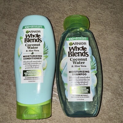 Garnier Whole Blends Coconut Water Aloe Vera Moisturizing Shampoo & Conditioner