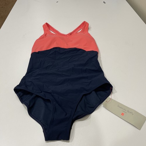 Sweaty Betty Ocean Xtra Life Performance Swimsuit Coral And Blue S