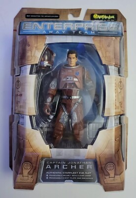 STAR TREK ENTERPRISE CAPTAIN JONATHAN ARCHER FIGURE in DISPLAY BOX ART ASYLUM