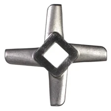 #32 Heavy duty meat grinder knife.  Raised edges.  Stainless Steel.