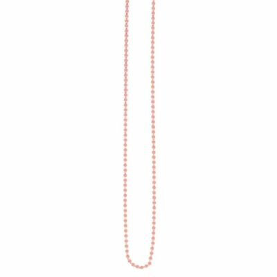 2.2mm Oval Mirror Chain Necklace Real 14K Pink Rose Gold