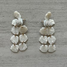 Lele Sadoughi Large Petal Drop Earrings
