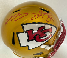 Travis Kelce & Patrick Mahomes Signed Full Size Speed Flash Replica Helmet BAS