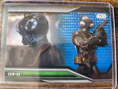 2021 Topps Star Wars Bounty Hunters Q9-0 Bounty Level 1 Blue
