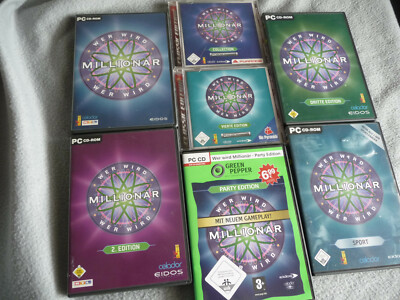 WER WIRD MILLIONÄR PC Spiel   Auswahl 1 2 3 4 Party Junior Sport  COLLECTION  