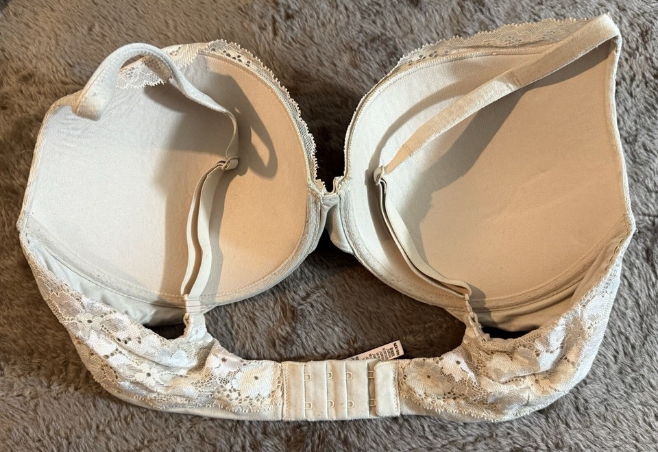 Victorias Secret Body By Victoria Perfect Shape Size 34DD Beige Nude