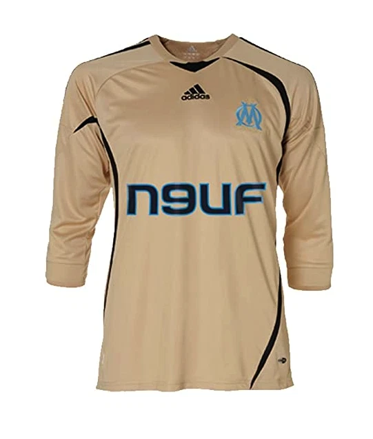 maillot marseille doré