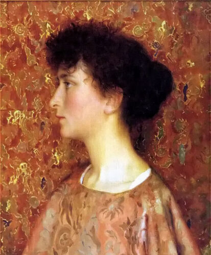 Oil painting thomas cooper gotch - a young woman portrait free shipping canvas - Afbeelding 1 van 1